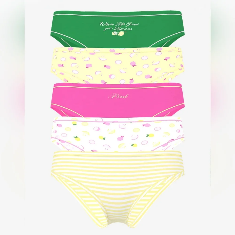 PINK Victoria's Secret Cotton Cheeky Panty 5 Pack. - Picture 1 of 3